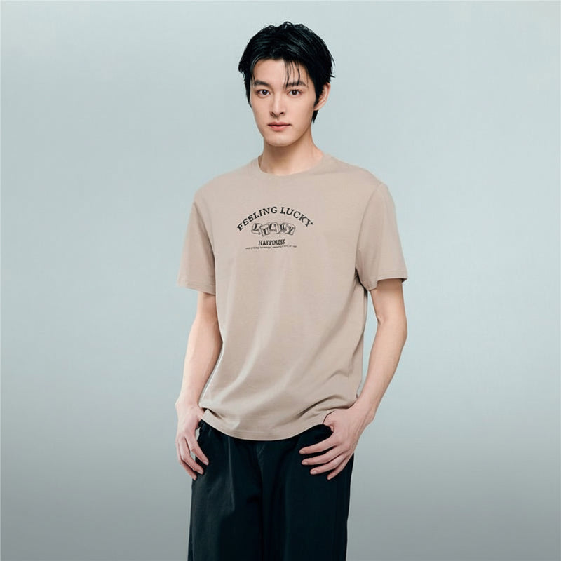 Giordano Men's Crew neck Short Sleeve Print Tee | Online Exclusive - first_variant_option_2 Premium Print Tee for Giordano