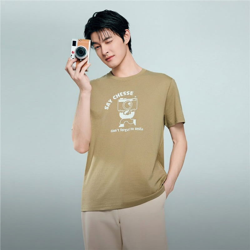 Giordano Men's Crew neck Short Sleeve Print Tee | Online Exclusive - first_variant_option_2 Premium Print Tee for Giordano