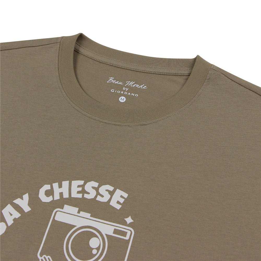 Giordano Men's Crew neck Short Sleeve Print Tee | Online Exclusive - first_variant_option_2 Premium Print Tee for Giordano