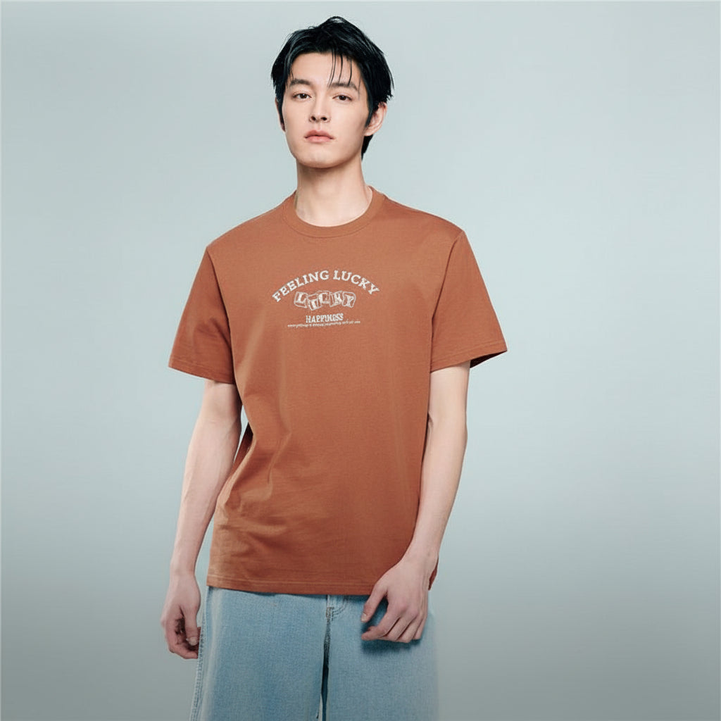 Giordano Men's Crew neck Short Sleeve Print Tee | Online Exclusive - first_variant_option_2 Premium Print Tee for Giordano