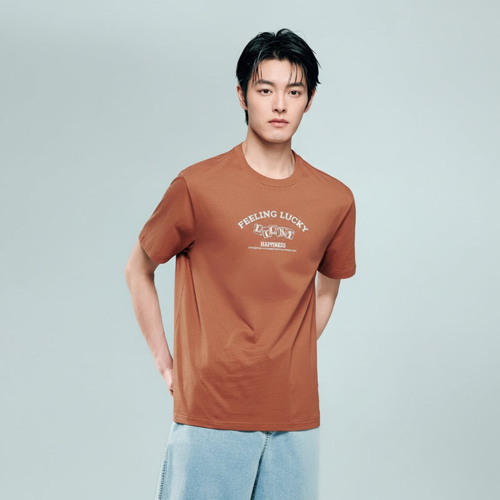 Giordano Men's Crew neck Short Sleeve Print Tee | Online Exclusive - first_variant_option_2 Premium Print Tee for Giordano