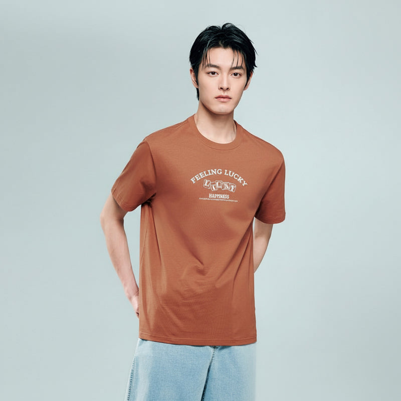 Giordano Men's Crew neck Short Sleeve Print Tee | Online Exclusive - first_variant_option_2 Premium Print Tee for Giordano