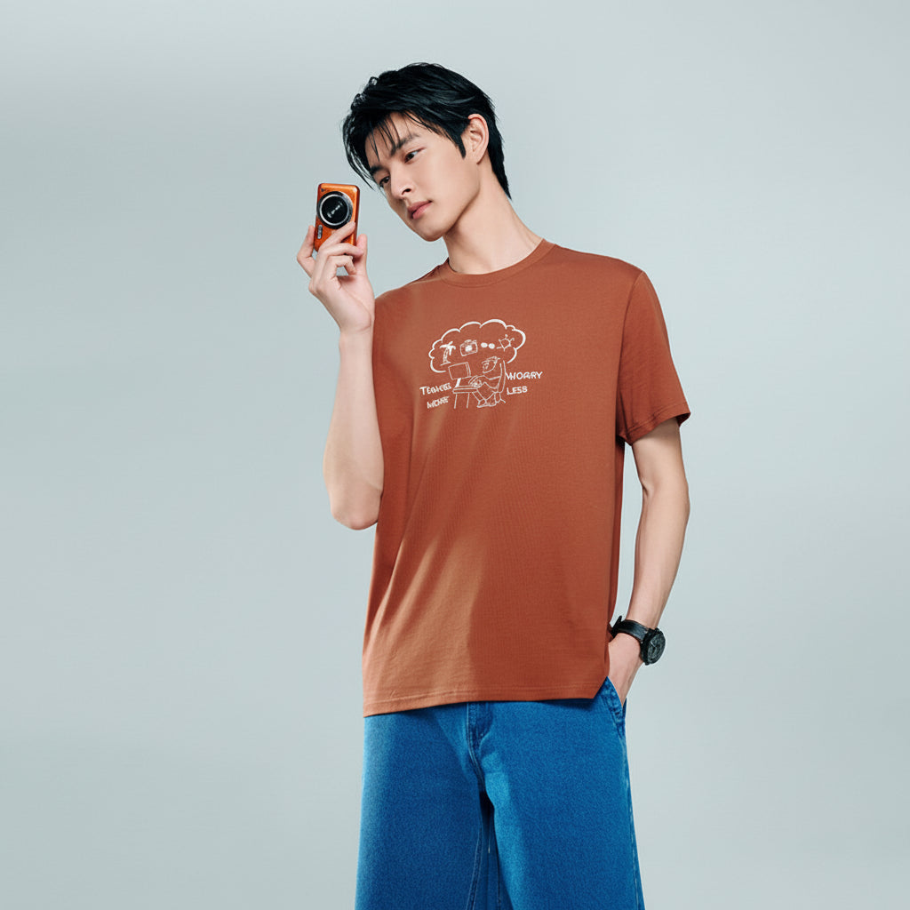Giordano Men's Crew neck Short Sleeve Print Tee | Online Exclusive - first_variant_option_2 Premium Print Tee for Giordano