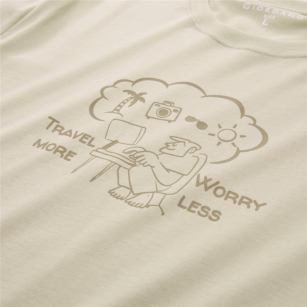 Giordano Men's Crew neck Short Sleeve Print Tee | Online Exclusive - first_variant_option_2 Premium Print Tee for Giordano