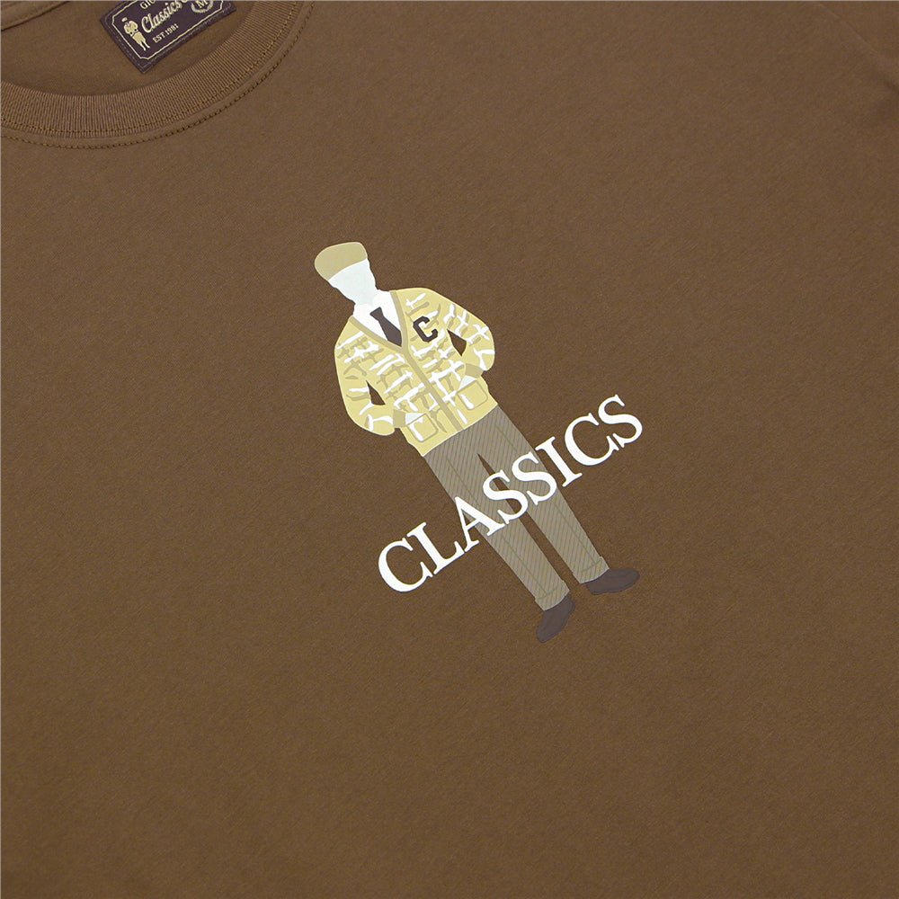 Giordano Men's Crew Neck Short Sleeve Relaxed Fit Classic Logo Print Tee - Premium Print Tee