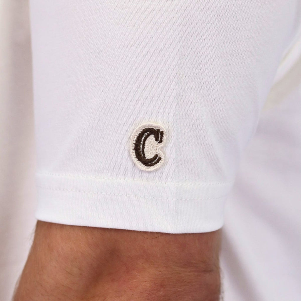 Giordano Men's Crew Neck Short Sleeve Relaxed Fit Classic Logo Print Tee - Premium Print Tee