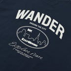 Giordano Men's Crew Neck Short Sleeve Wander Wonder Collection Relaxed Fit Print Tee - Premium Print Tee