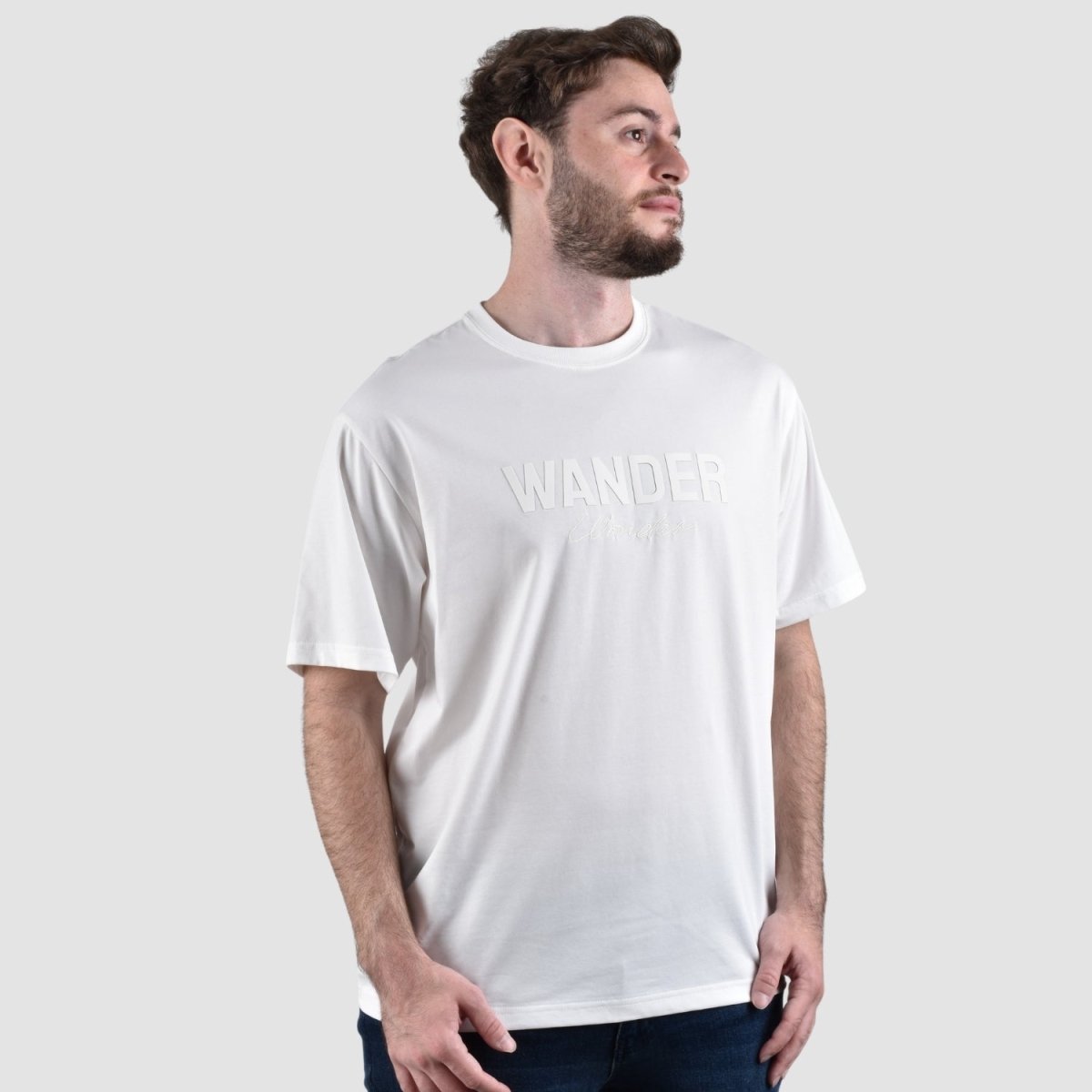 Giordano Men's Crew Neck Short Sleeve Wander Wonder Collection Relaxed Fit Print Tee - Premium Print Tee