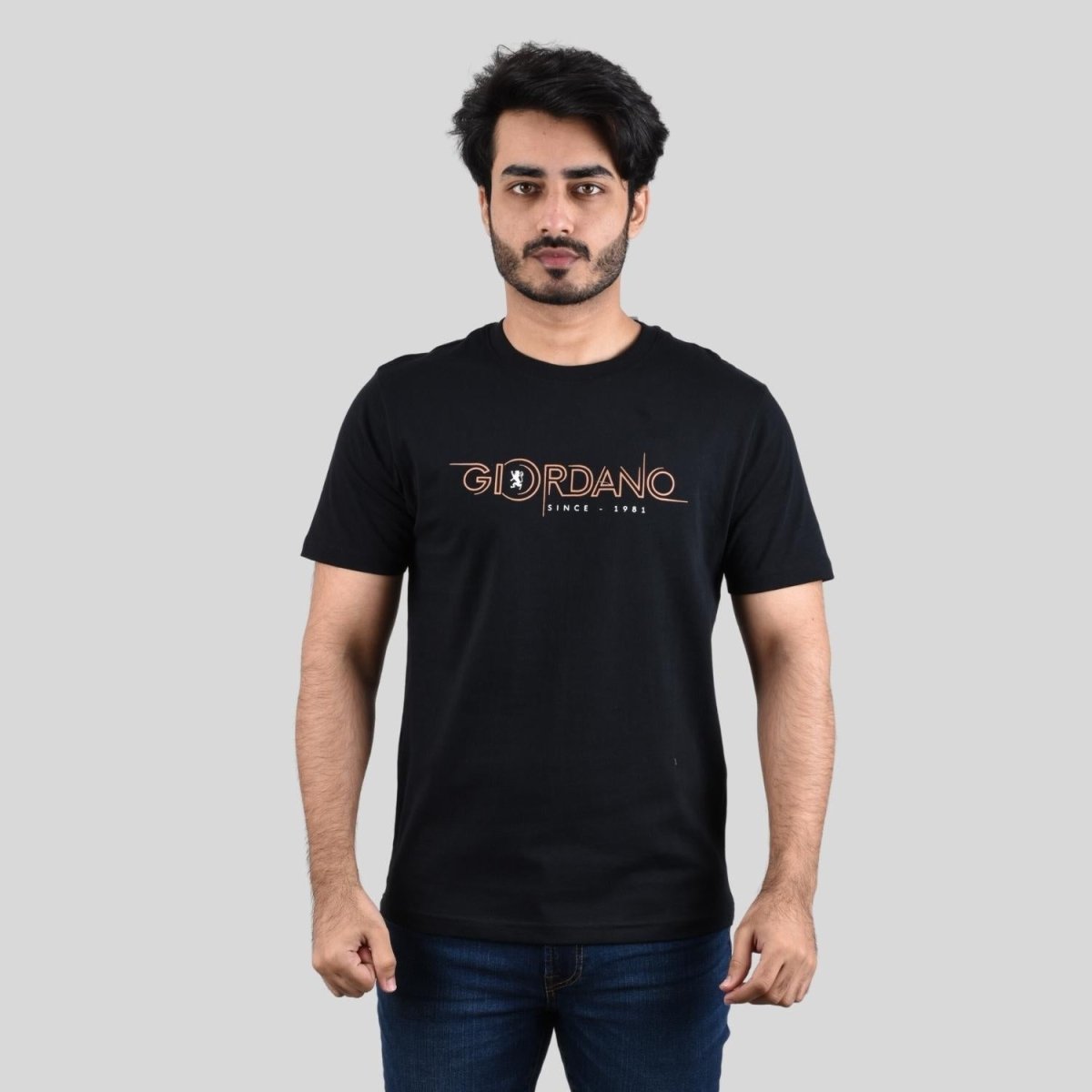 Giordano Men's Crew Neck T-Shirt - Premium Print Tee