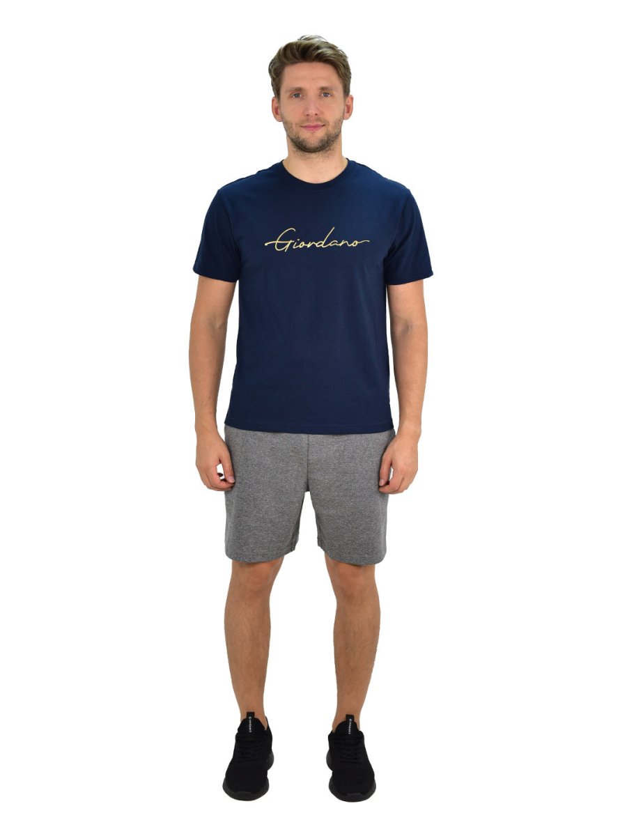 Giordano Men's Crew Neck T-Shirt - Premium Print Tee