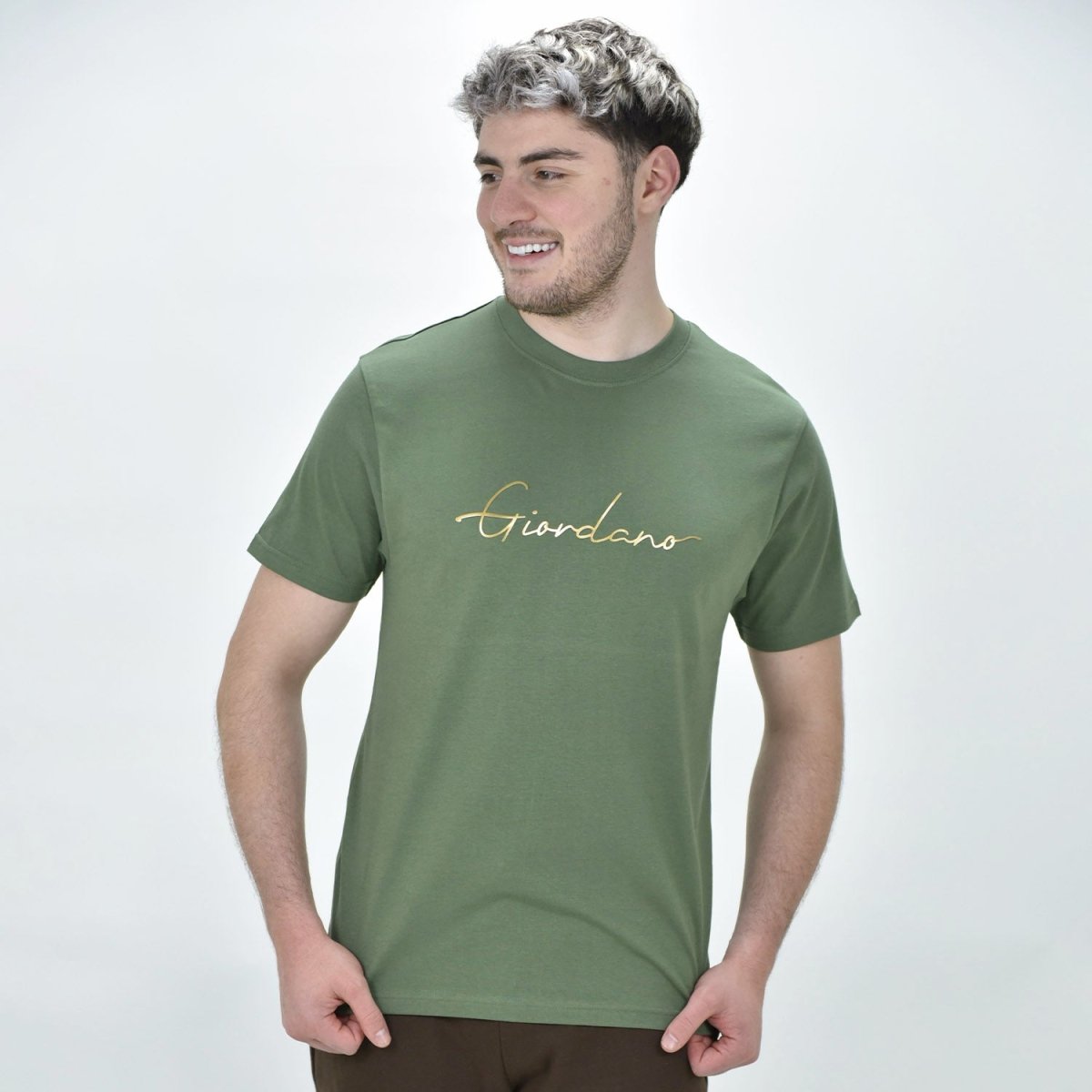 Giordano Men's Crew Neck T-Shirt - Premium Print Tee