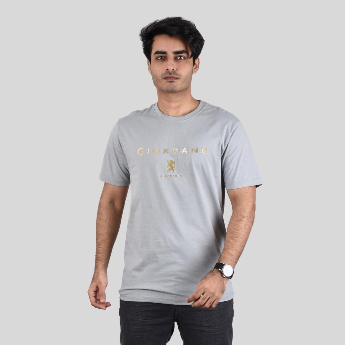 Giordano Men's Crew Neck T-Shirt - Premium Print Tee