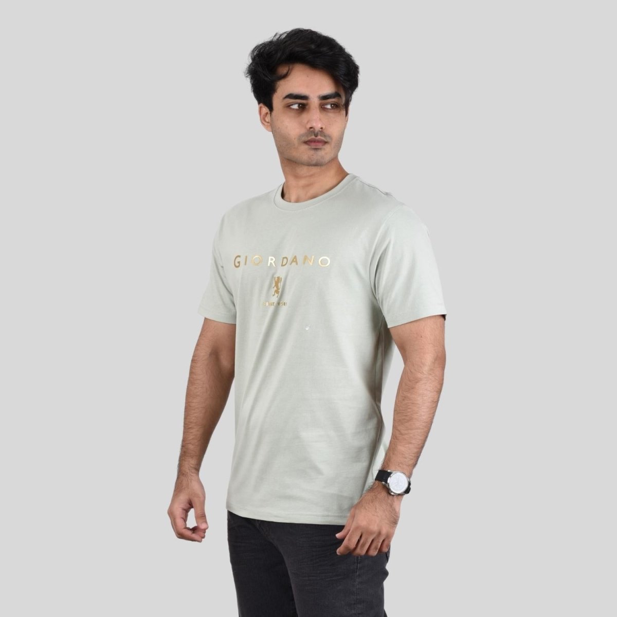 Giordano Men's Crew Neck T-Shirt - Premium Print Tee