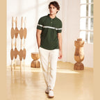 Giordano Men's Embroidered Bold Polo - Slim Fit, Cotton Lycra Pique - Premium Polo