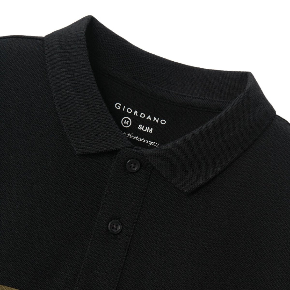 Giordano Men's Embroidered Bold Polo - Slim Fit, Cotton Lycra Pique - Premium Polo