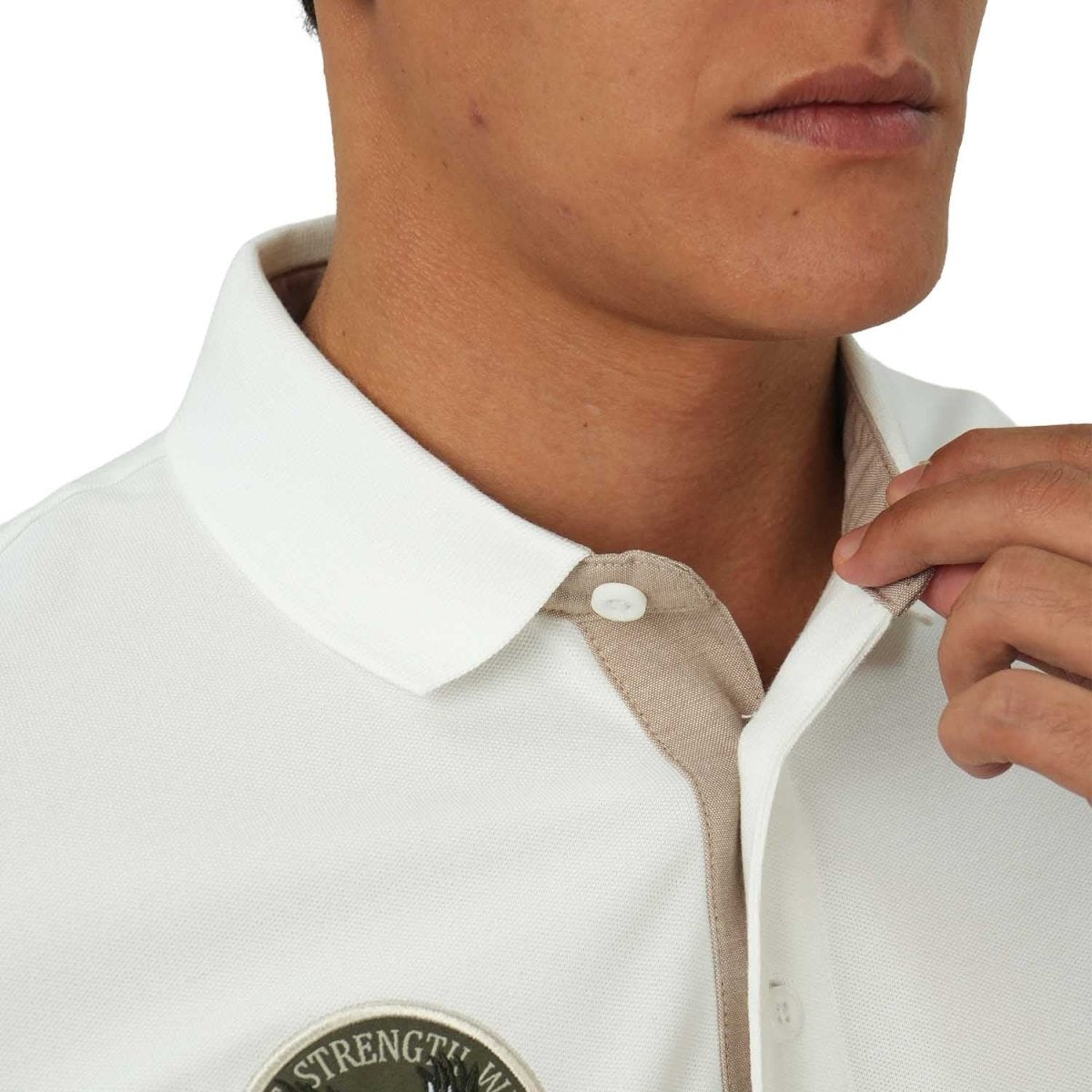 Giordano Men's Embroidered Bold Polo - Slim Fit, Cotton Lycra Pique - Premium Polo