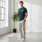 Giordano Men's Embroidered Pique Polo | Thematic 3G Collection - Premium Polo