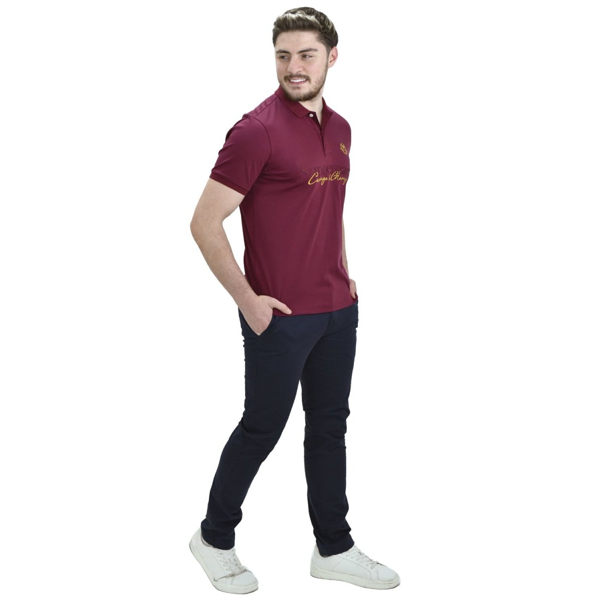 Giordano Men's Embroidered Polo - Premium Polo