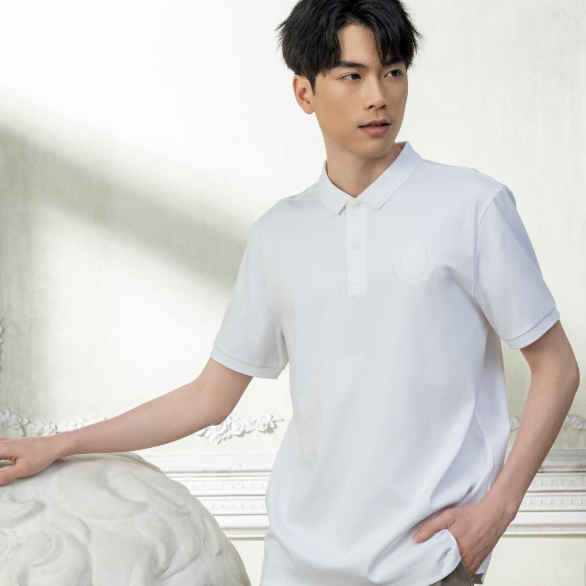 Giordano Men's Embroidered Polo - Premium Polo