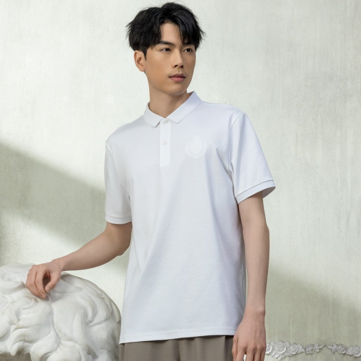 Giordano Men's Embroidered Polo - Premium Polo