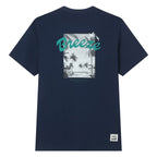 Giordano Men's Endless Lazy Days Navy Breeze Graphic Tee - Premium Print Tee
