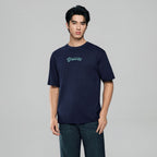 Giordano Men's Endless Lazy Days Navy Breeze Graphic Tee - Premium Print Tee