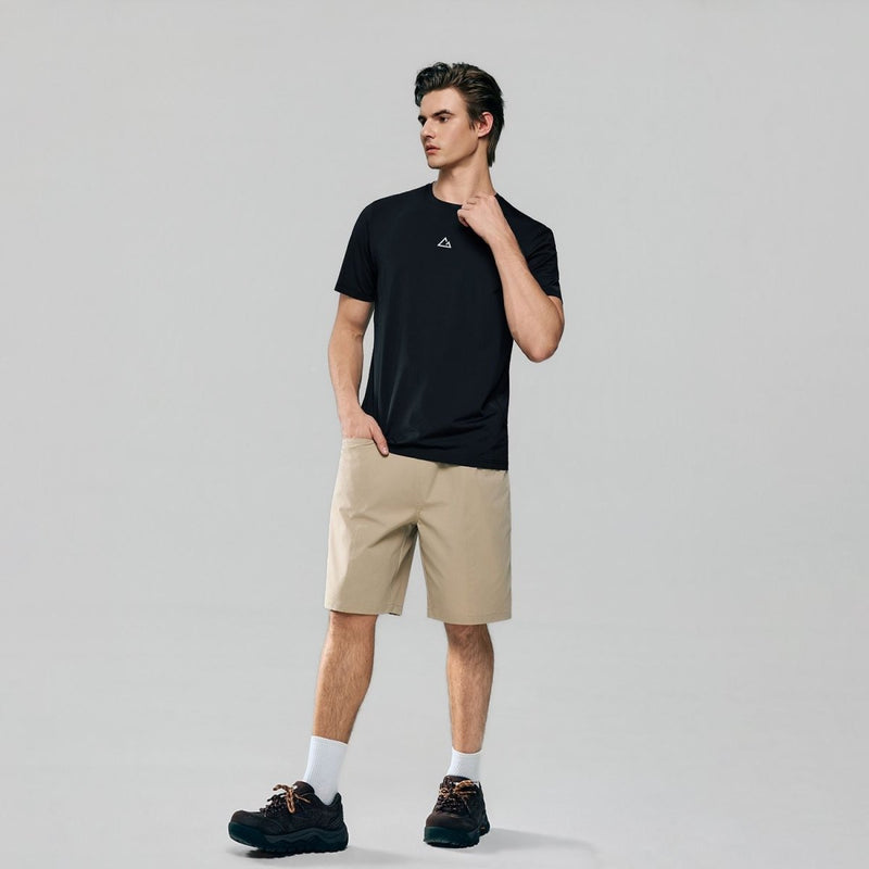 Giordano Men's G-Motion Active Fit Jacquard Tee - Premium Tee