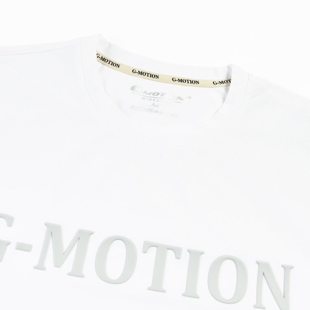 Giordano Men's G-Motion Pique Crew Neck Short Sleeve Slim Fit Print Tee - Premium Print Tee