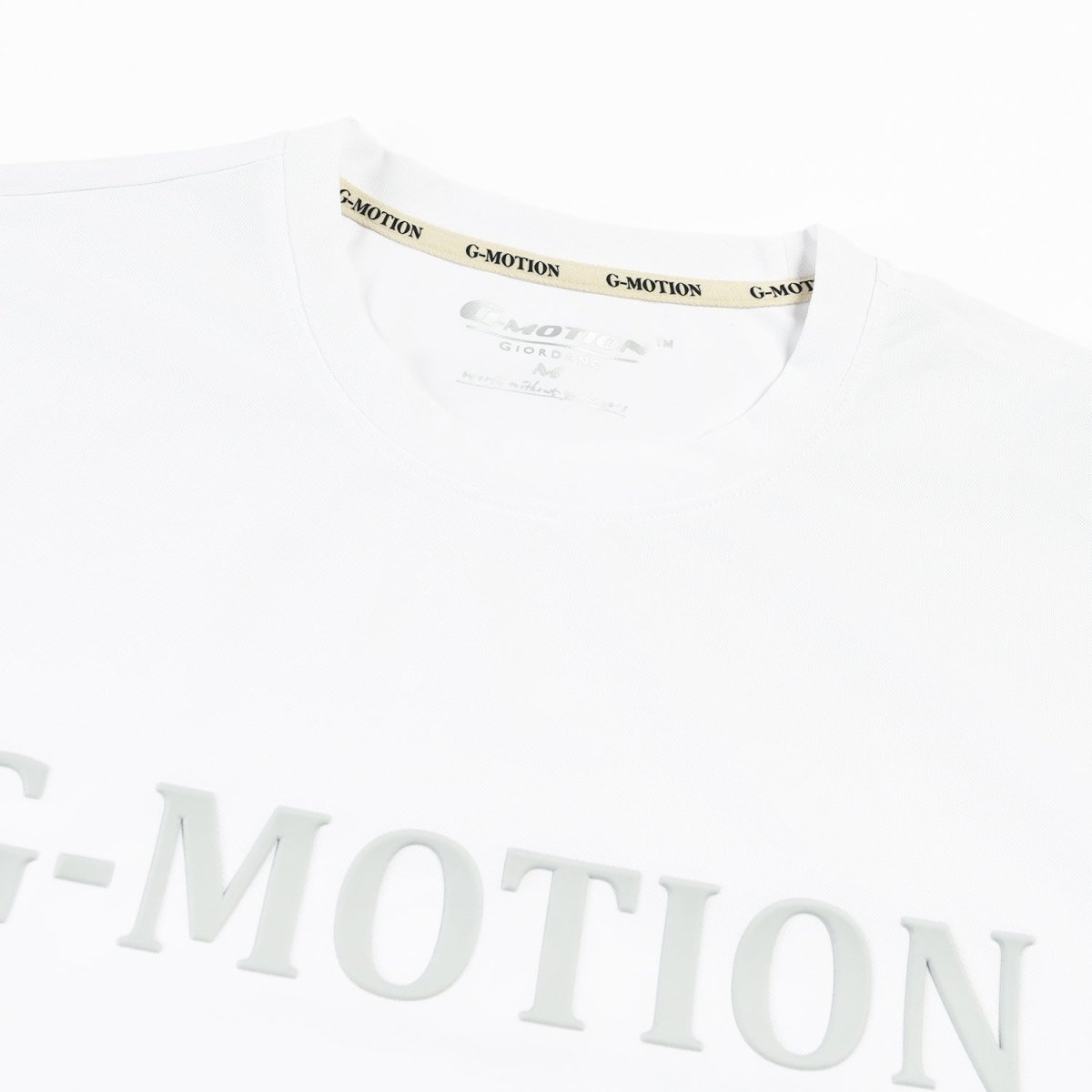 Giordano Men's G-Motion Pique Crew Neck Short Sleeve Slim Fit Print Tee - Premium Print Tee