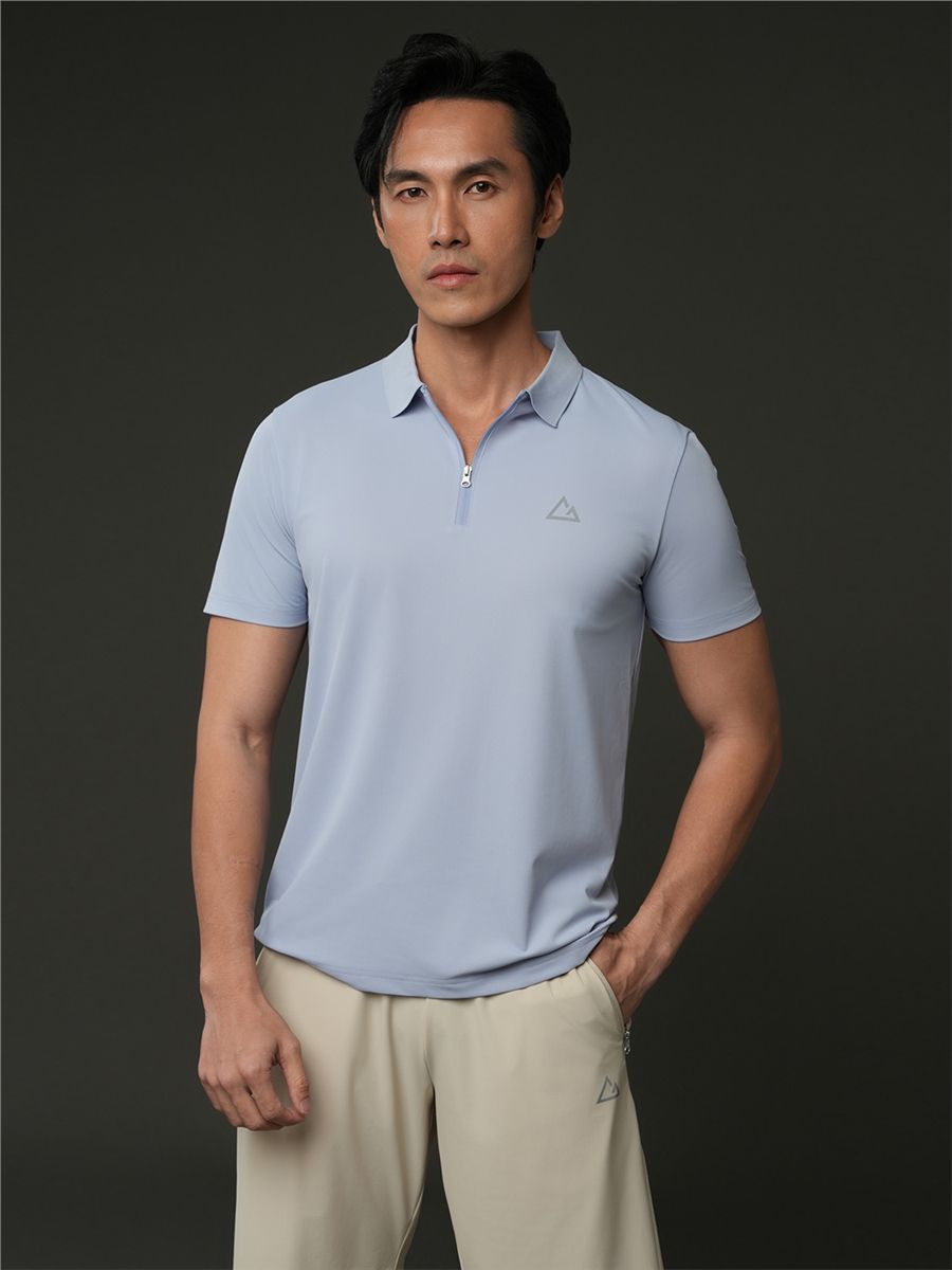 Giordano Men's G-Motion Zipper Polo - Premium Polo