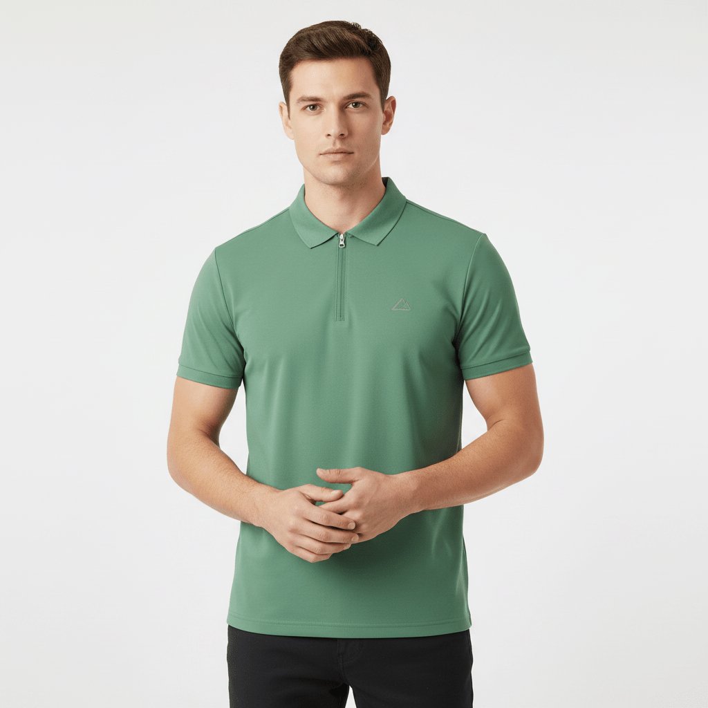 Giordano Men's G-Motion Zipper Polo - Premium Polo