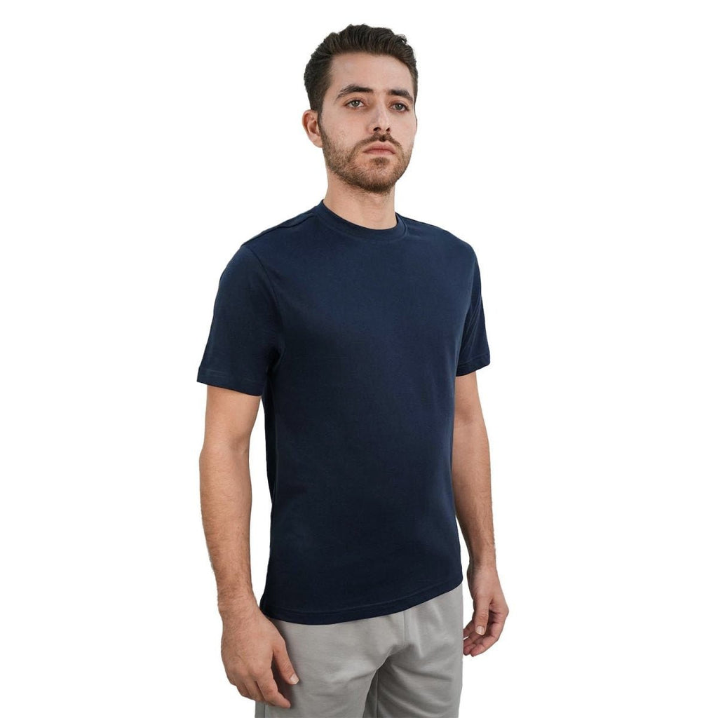 Giordano Men's Giordano Cotton Crewneck Slim Fit Tee - Short Sleeve - first_variant_option_2 Premium Tee for Giordano