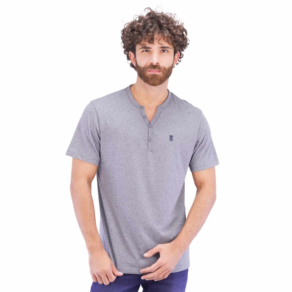 Giordano Men's Henley Tee - Premium Tee