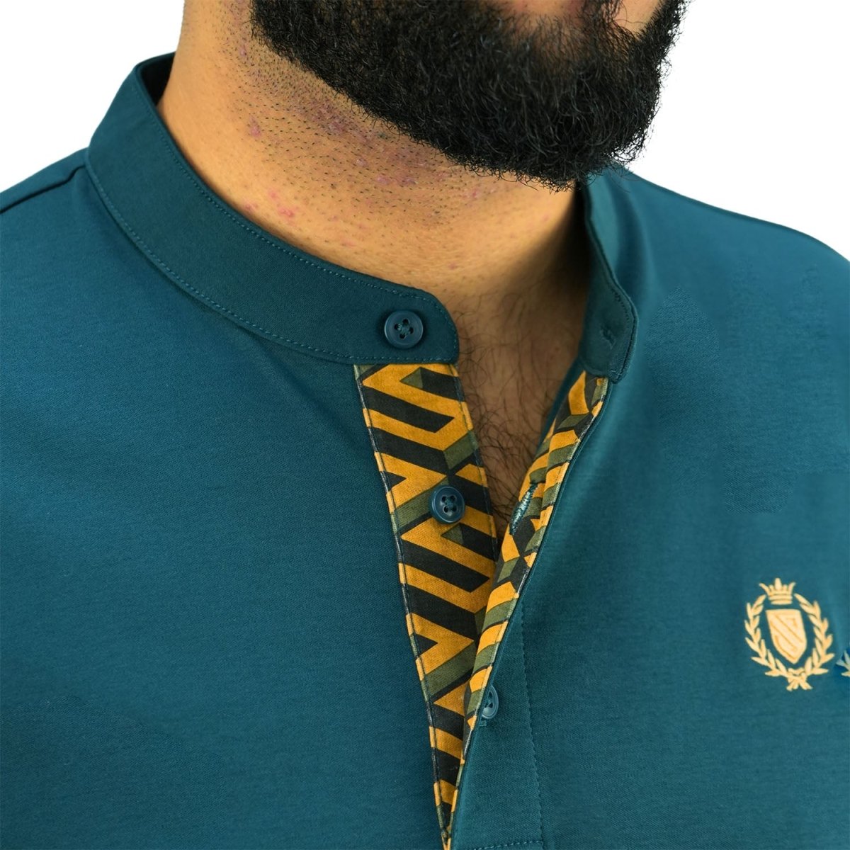 Giordano Men's Henley Tee | Slim Fit Cotton Comfort - Premium Tee