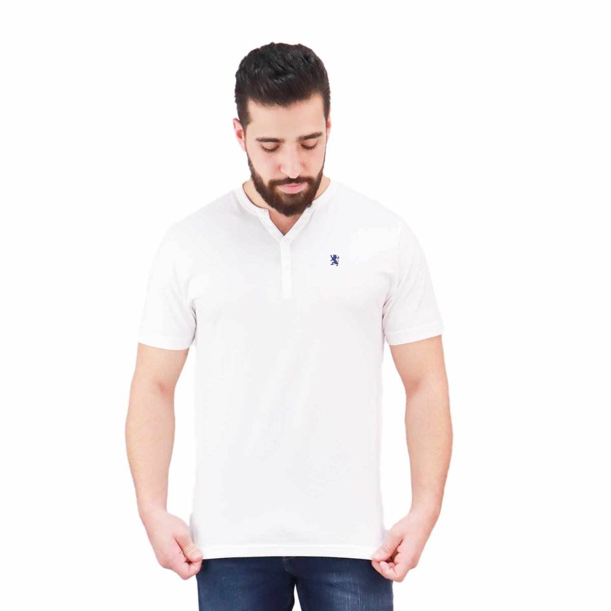 Giordano Men's Henley Tee - Premium Tee