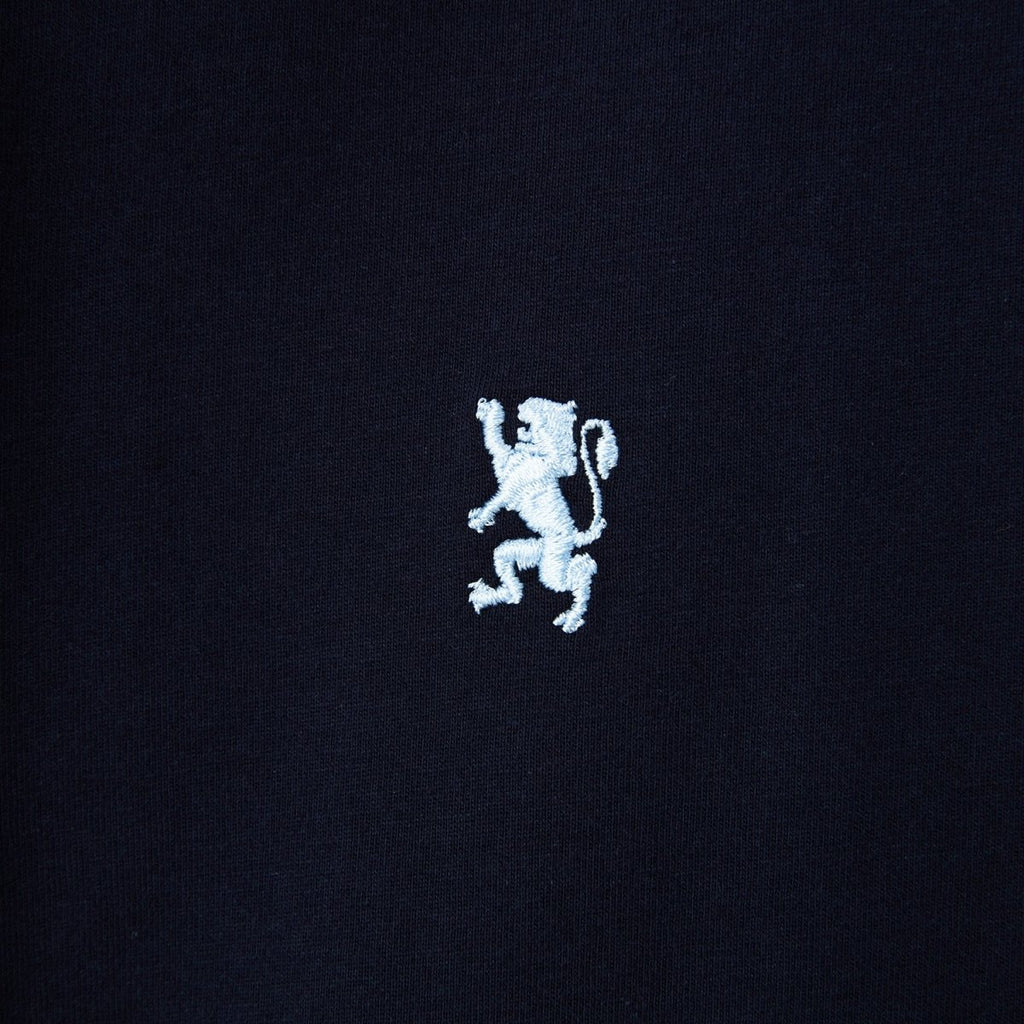 Giordano Men's Henley Tee with Small Lion Embroidery - Premium Tee