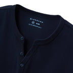Giordano Men's Henley Tee with Small Lion Embroidery - Premium Tee