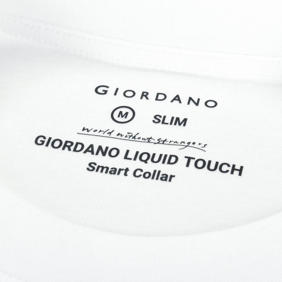Giordano Men's Interlock Crew Neck Long Sleeve Slim Fit Embroidery Liquid Touch Smart Collar Tees - Premium Tee