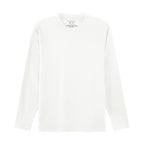 Giordano Men's Interlock Crew Neck Long Sleeve Slim Fit Embroidery Liquid Touch Smart Collar Tees - Premium Tee