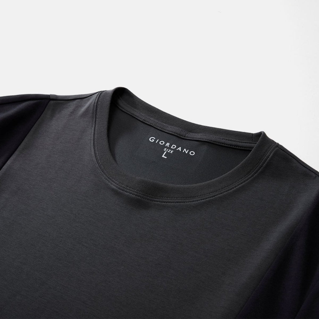 Giordano Men's Interlock Crew Neck Regular Tee - Premium Tee