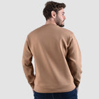 Giordano Men's Interlock Crewneck Long Sleeve Relaxed Fit Wander Wonder Collection Print Sweatshirt - Premium Sweatshirts