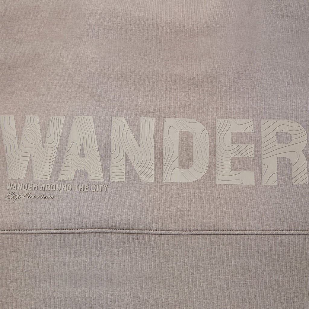 Giordano Men's Interlock Crewneck Long Sleeve Relaxed Fit Wander Wonder Collection Print Sweatshirt - Premium Sweatshirts