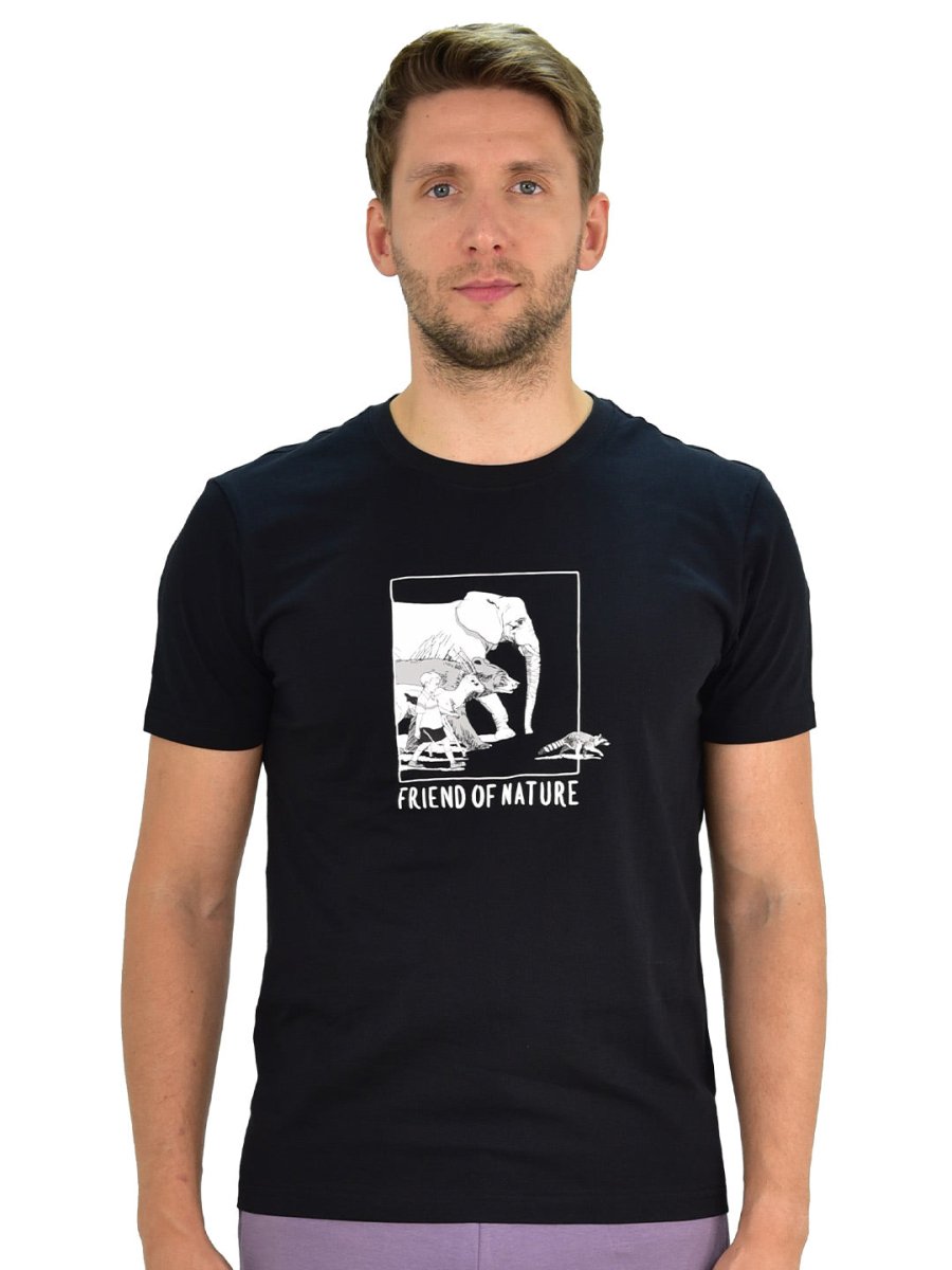 Giordano Men's Letter Print Tee - Premium Print Tee