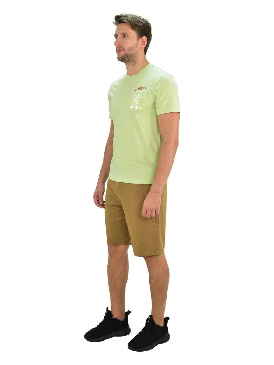 Giordano Men's Letter Print Tee - Premium Print Tee