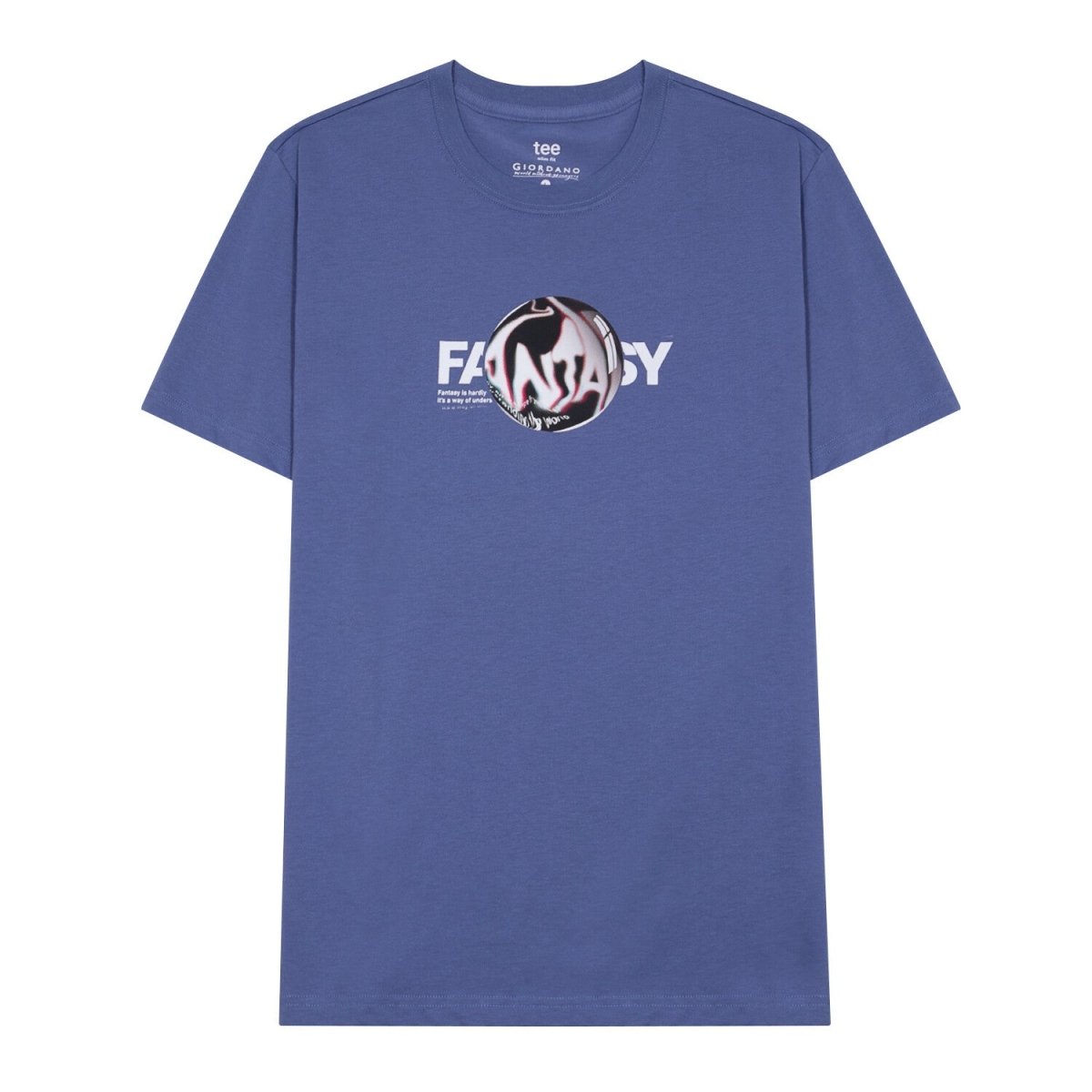 Giordano Men's Letter Print Tee - Premium Print Tee