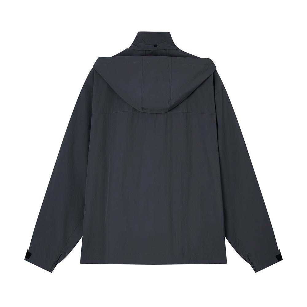 Giordano Men's Lightweight Water - Repellent Full - Zip Windbreaker Jacket - first_variant_option_2 Premium Jackets for Giordano