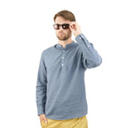 Giordano Men's Linen Band Collar Shirt - Premium Shirts