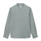 Giordano Men's Linen Band Collar Shirt - Premium Shirts