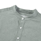Giordano Men's Linen Band Collar Shirt - Premium Shirts