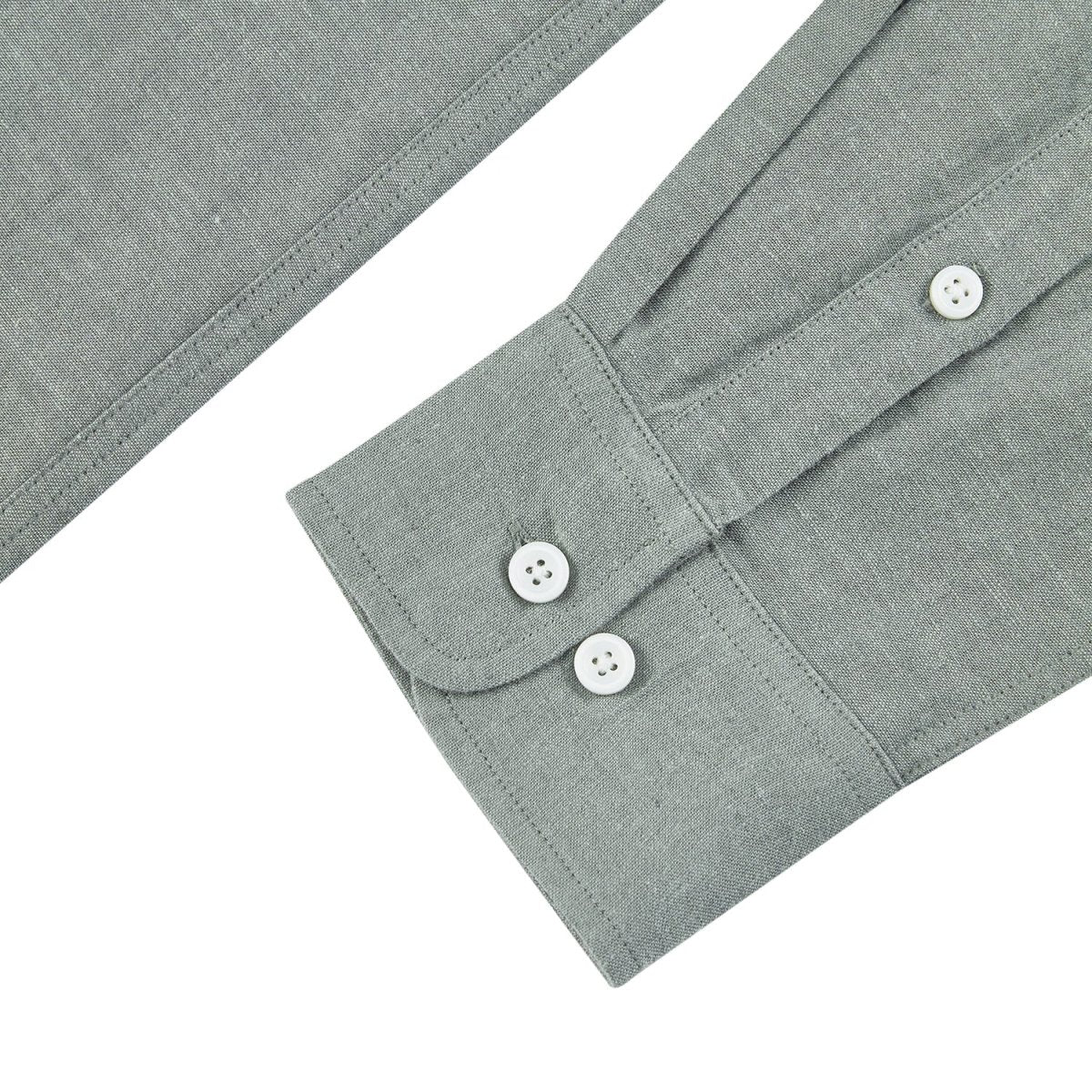 Giordano Men's Linen Band Collar Shirt - Premium Shirts